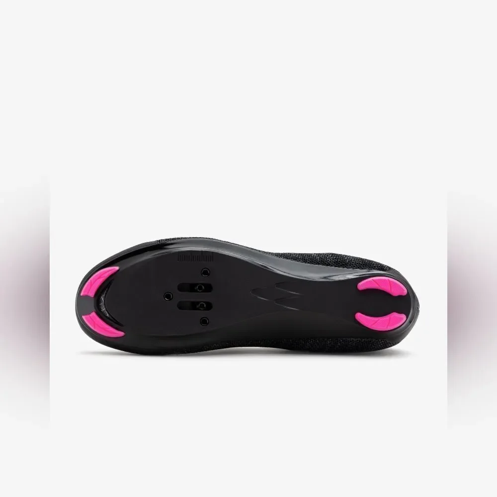 Tommaso Pista Aria‎ Knit cycling shoes Size 8 in Black /pink NWT and in box